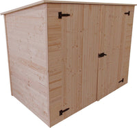 CASETTA FORESTA MOD. EDEN IN LEGNO MASSELLO A PANNELLI PER BICICLETTE 200X120 CON  PAVIMENTO