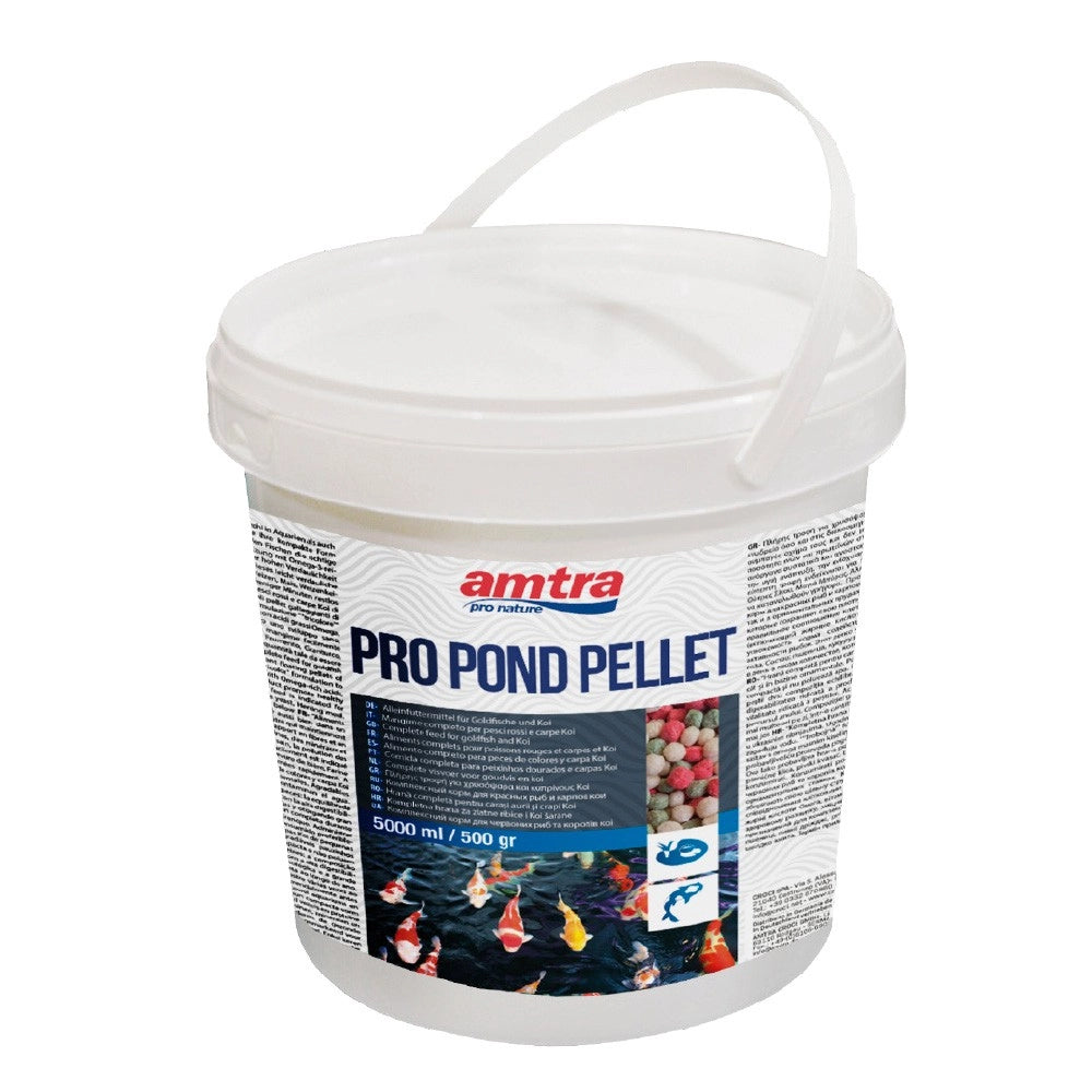 Amtra ProPond Pellet - mangime in pellet galleggianti per pesci da laghetto Formato: 5 L