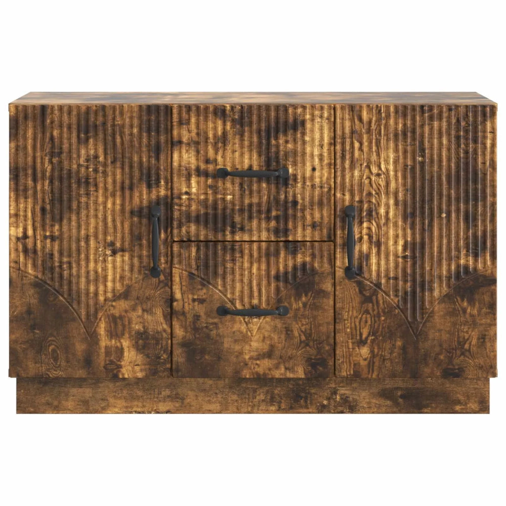 Credenza | Madia | Buffet da pranzo | Armadio da pranzo Rovere Fumo 89 x 34,5 x 57 cm Legno ingegnerizzato