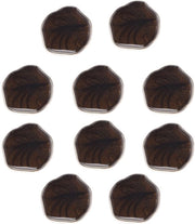 Accessorio di cucito in plastica - forma irregolare - 21 mm - 10 pezzi - progettato per l'uso con la macchina da cucire - accessori per la sartoria