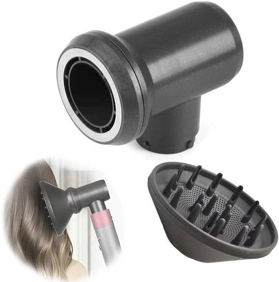 Diffusore e adattatore adatto per Dyson Airwrap, diffusore accessorio compatibile con Airwrap Styler, trasformabile in asciugacapelli.