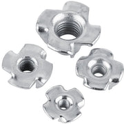 M3/M4/M5 Vierpuntige T-Stukmoeren in Verzinkt Koolstofstaal - 50 Stuks 

Specificaazioni:
- Materiale: Verzinkt Koolstofstaal
- Formato: M3/M4/M5
- Applicazione: Houtbewerking
- Caratteristiche: Antislip Flens, Dun Lichaam
