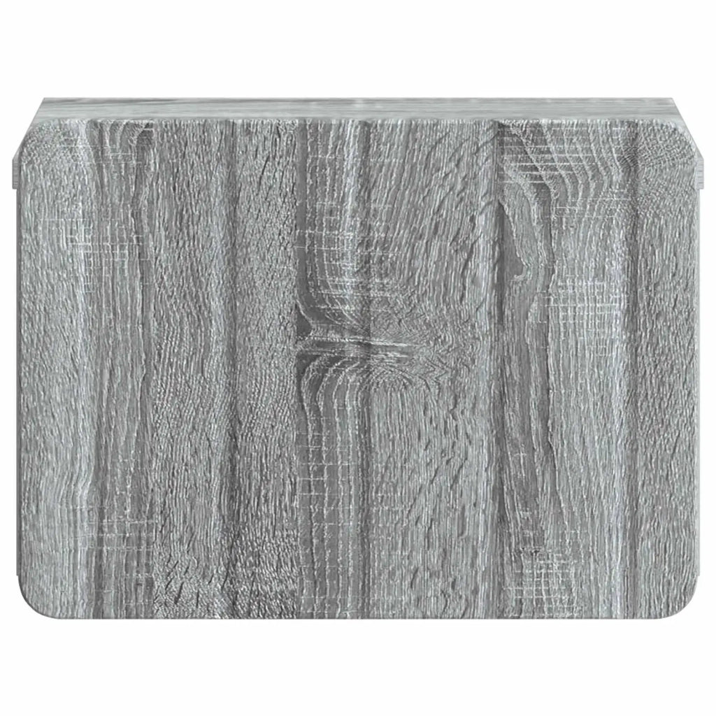 Mobiletto da notte a muro 2 pcs Grigio Sonoma 33 x 34,5 x 24 cm 898268