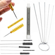 Set di Accessori per Pulizia Pistola a Spruzzo – Rosfix Punzone di Pulizia, 5 Spazzole, 5 Scovoli Metallici
