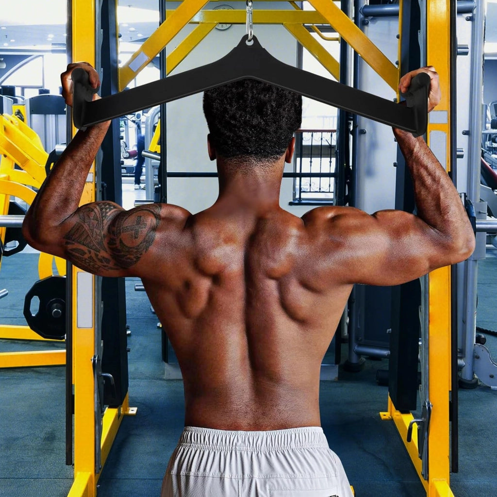 Barra LAT Pulldown, Attacchi T-Bar V-Bar per Cavi per Fitness Palestra Domestica, Impugnature per Maniglie per Allenamento della Forza Schiena Bicipiti Tricipiti