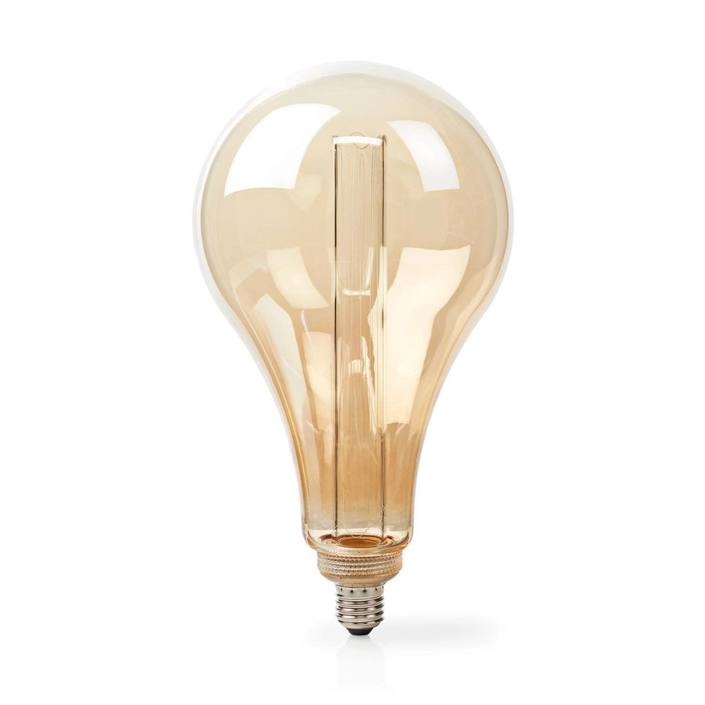 Lampadina E27 LED a filamento 3,5W 120lm 1800K Dimmerabile Formato PS165 Retro Dorato Nedis