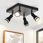 ZMH Faretto da soffitto moderni 4 luci GU10 metallo per bancone ristorante