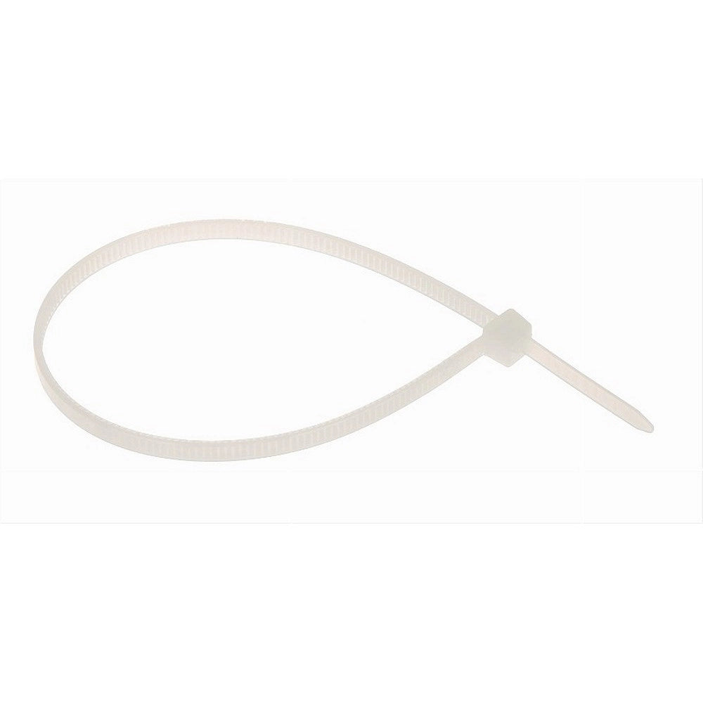 Trade Shop - Set 100 Pz Fascette Serracavo Autobloccanti In Nylon Bianco 3.6 X 200mm 36-200-b -