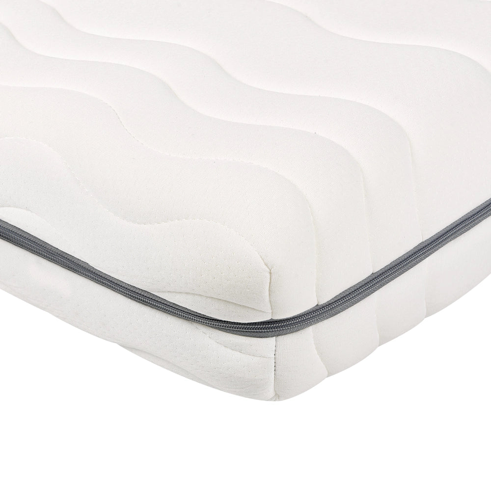 Materasso matrimoniale Memory Foam Imbottitura Poliestere Sfoderabile Bianco 120 x 200 cm massimo comfort