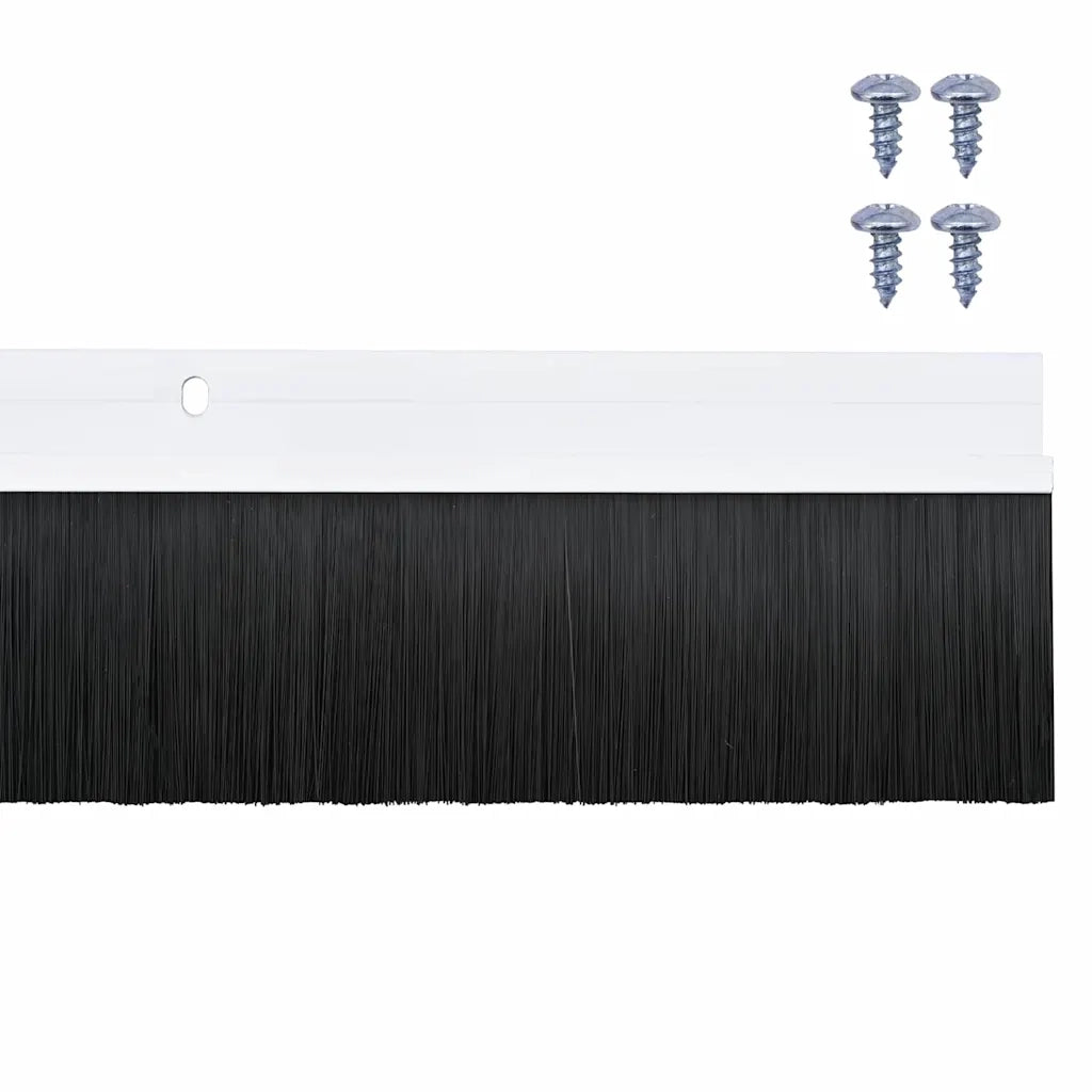 Spazzole per porte a vite 12 pz Bianco 100 cm CFW2970905