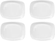 SET DA 4 PIATTO RETTANGOLARE PIANO LINEA PARMA GRANDE 24 X 34 CM