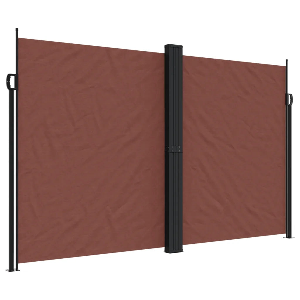 Tenda da Sole Laterale Retrattile Marrone 200x1000 cm