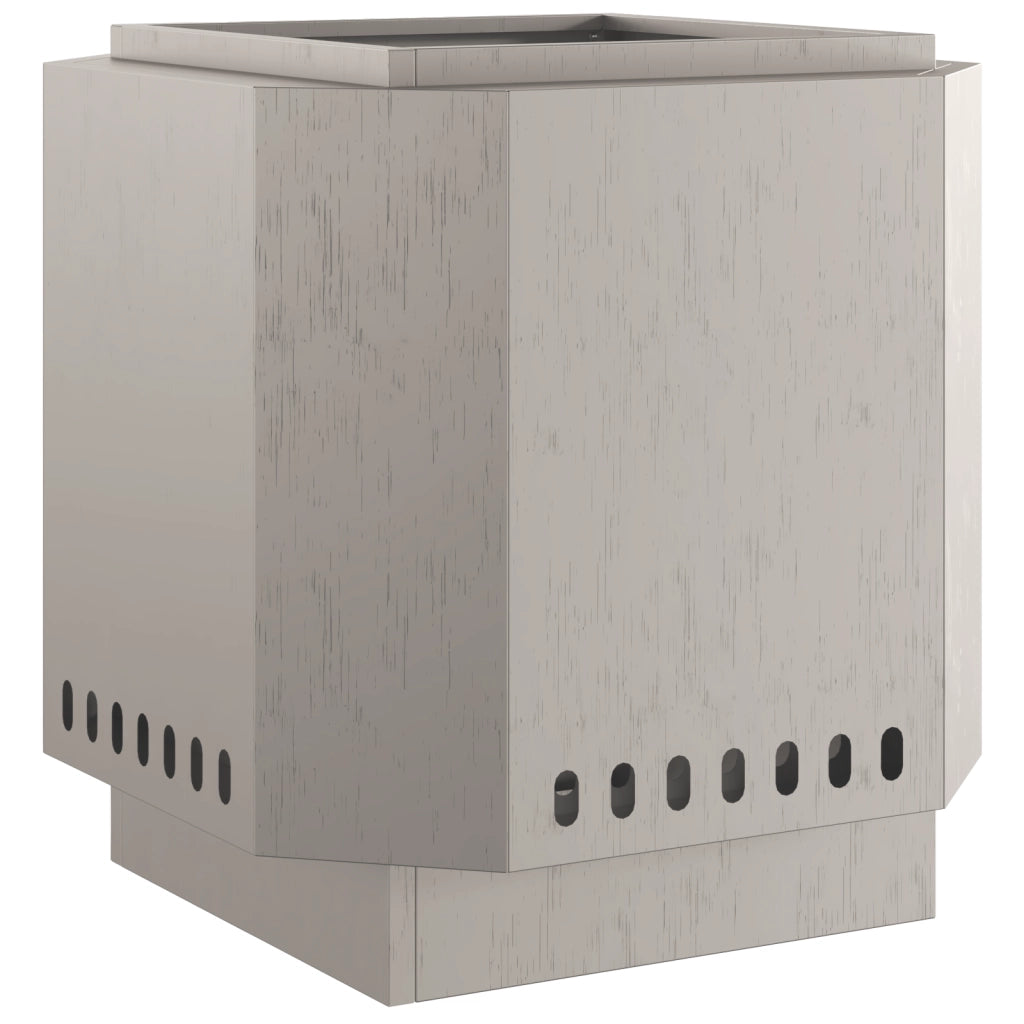 Focolare Senza Fumi 48x48x51 cm in Acciaio Antiruggine di