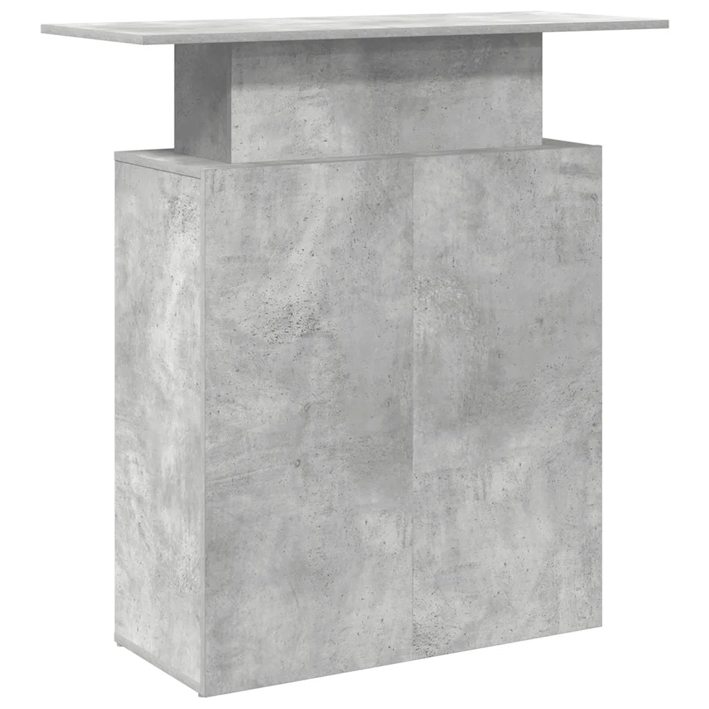 Banco Reception Grigio Cemento 100x40x104 cm Legno Multistrato 859054