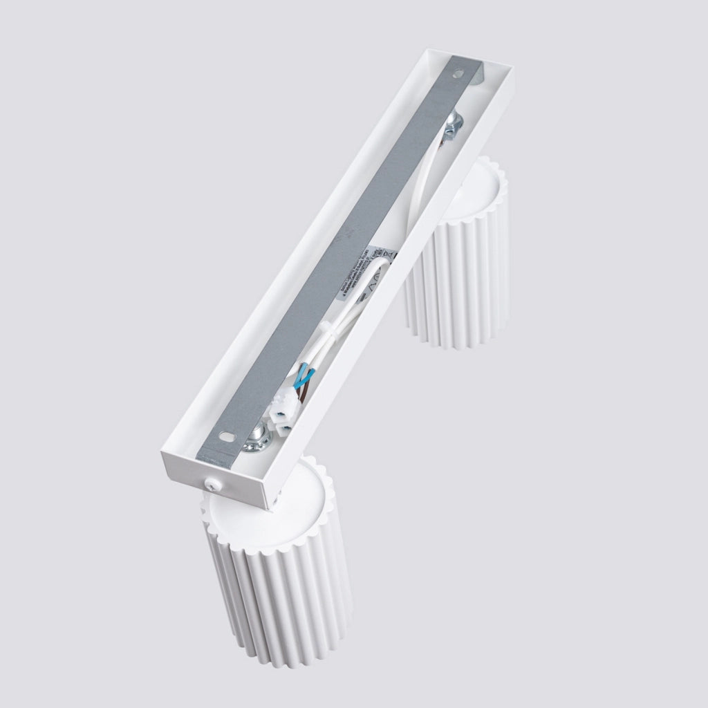 Plafoniera barra bianca 30cm 2 spot GU10 GRAVIO Pure Lume