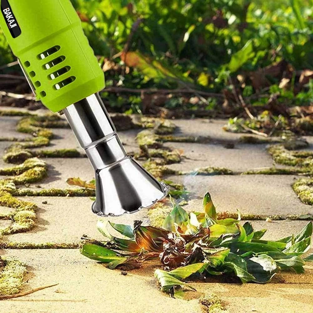 Bruciatore Erba Elettrico 2000W Doppio Manico 3in1 Disebante Termico Erbacce