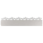 Bordure per prato 30 pz Argento 103 x 0,05 x 22 cm CFW3024179