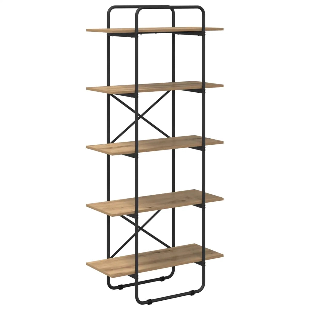 Libreria 5 livelli 80 x 35 x 175,5 cm PB Rovere Artigianale 8007809