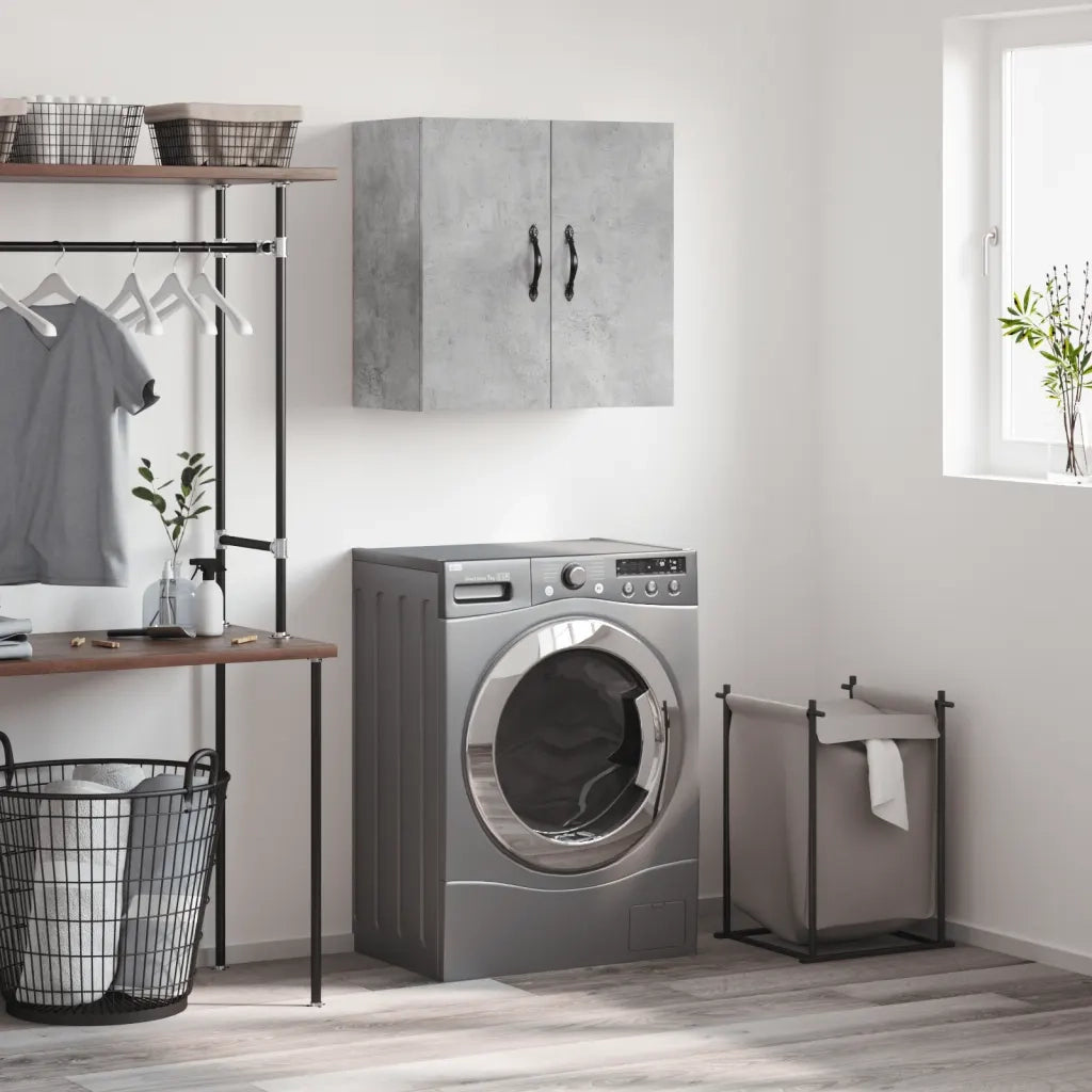 Mobile a Parete Grigio Cemento 60x31x60 cm in Legno Multistrato 829960