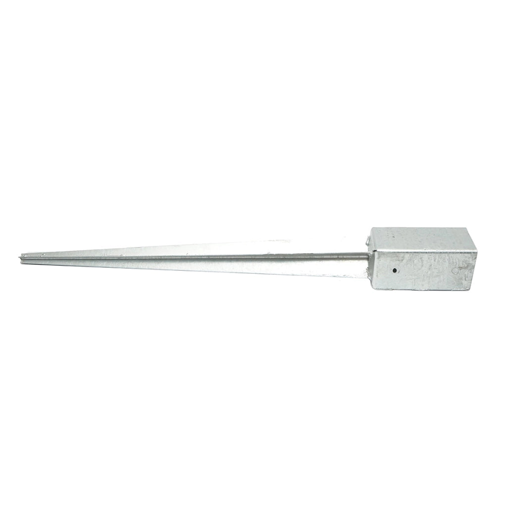 Supporto per palo tipo picchetto 71x71x750mm, acciaio zincato, galvanizzato