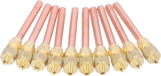 Accessori di chiusura per HVAC - 10 pezzi - Facile da installare - Per uso domestico - Riparazione dell'aria condizionata - Sistema HVAC - Riempiere WNSC - R22 R12 R134