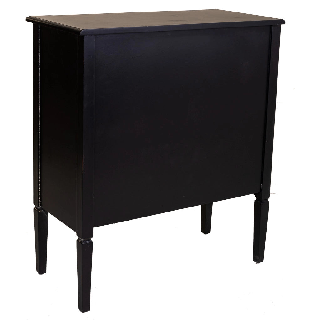 Mobile da ingresso in legno nero 80x38x90h