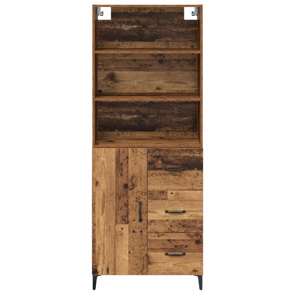 Credenza-Buffet-Armadio da cucina Legno vecchio 69,5 x 34 x 180 cm Legno multistrato 189307