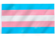 Bandiera Transgenere Grande Formato - Albero Bandiera - Corda Bandiera - Accessori Pride - Celebrare la Diversità - 5FT x 3FT - Bandiera