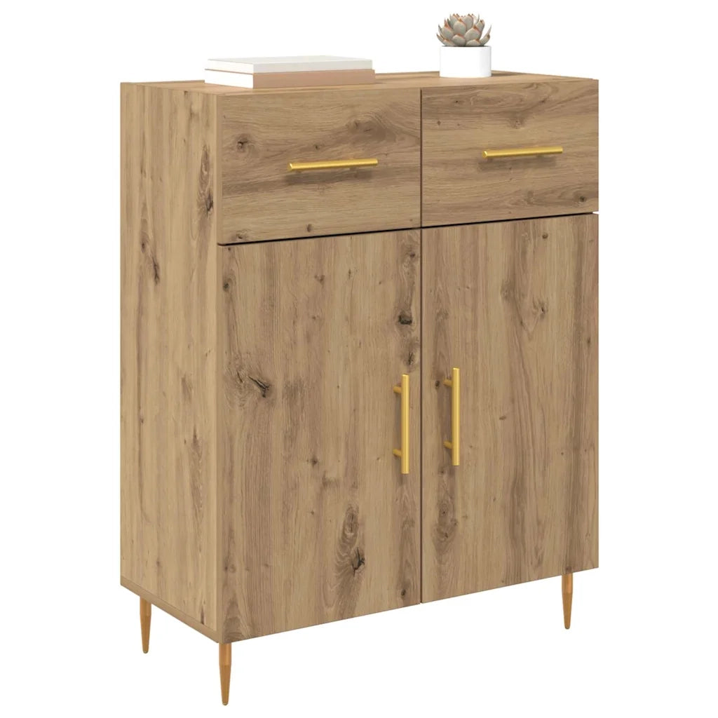 Credenza-Buffet-Armadio da cucina Rovere artigianale 69,5 x 34 x 90 cm Legno multistrato 476261