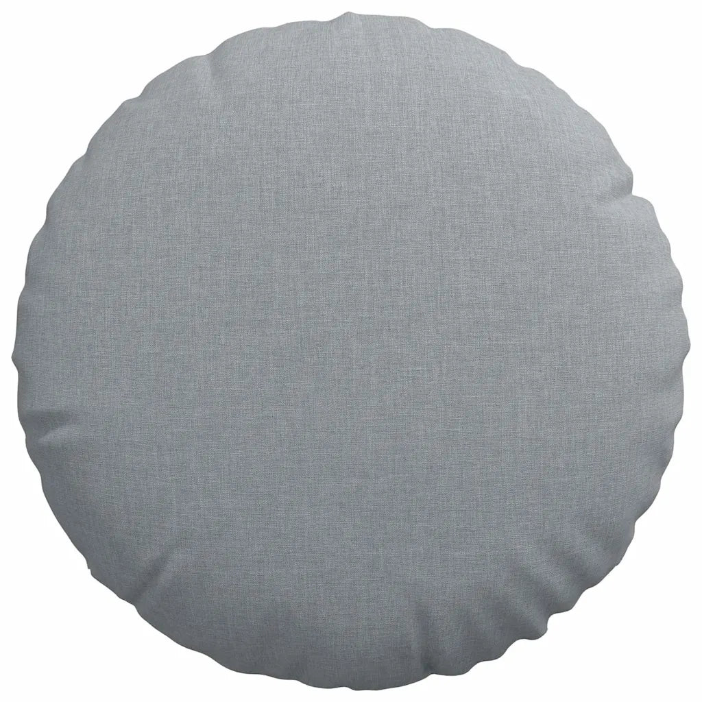 Cuscini per Seduta 2 pcs Grigio chiaro Ø40 x 13 cm Tessuto