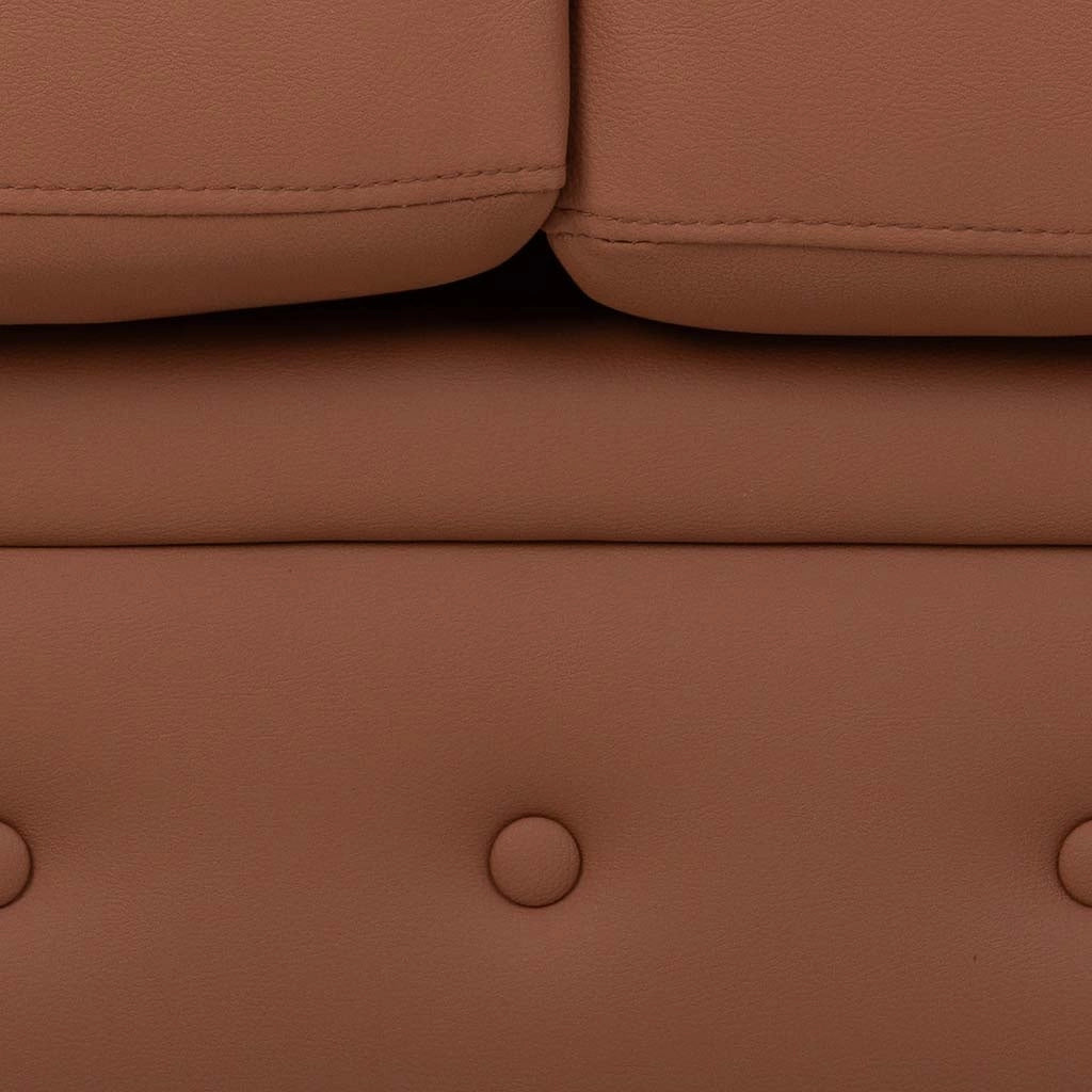 Divano in mousse color moka 160x82x76h cm