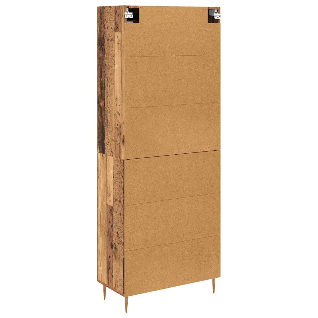 Credenza 2 pcs Legno vecchio Legno multistrato