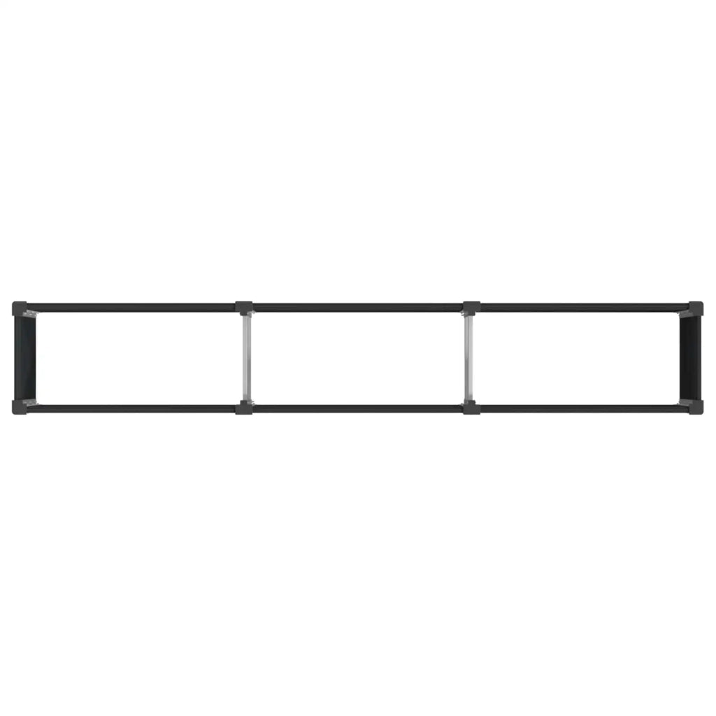 Fioriere | Cassetta per fiori | Letto rialzato da giardino Nero 300 x 50 x 54 cm