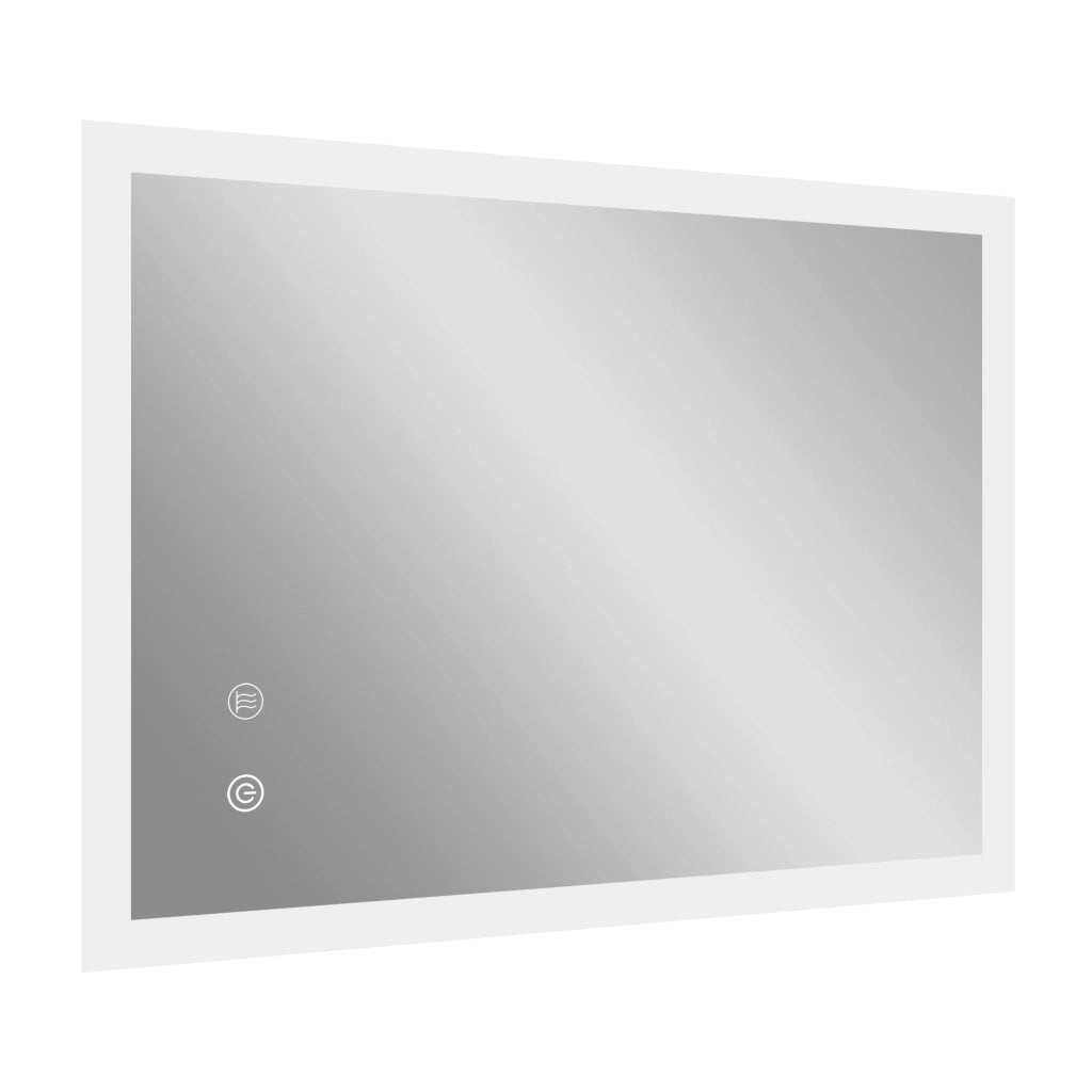 Specchio da Bagno LED con Antivappo Retroilluminato 3 Colori ¨C zephmum ¨C 70x50 cm
