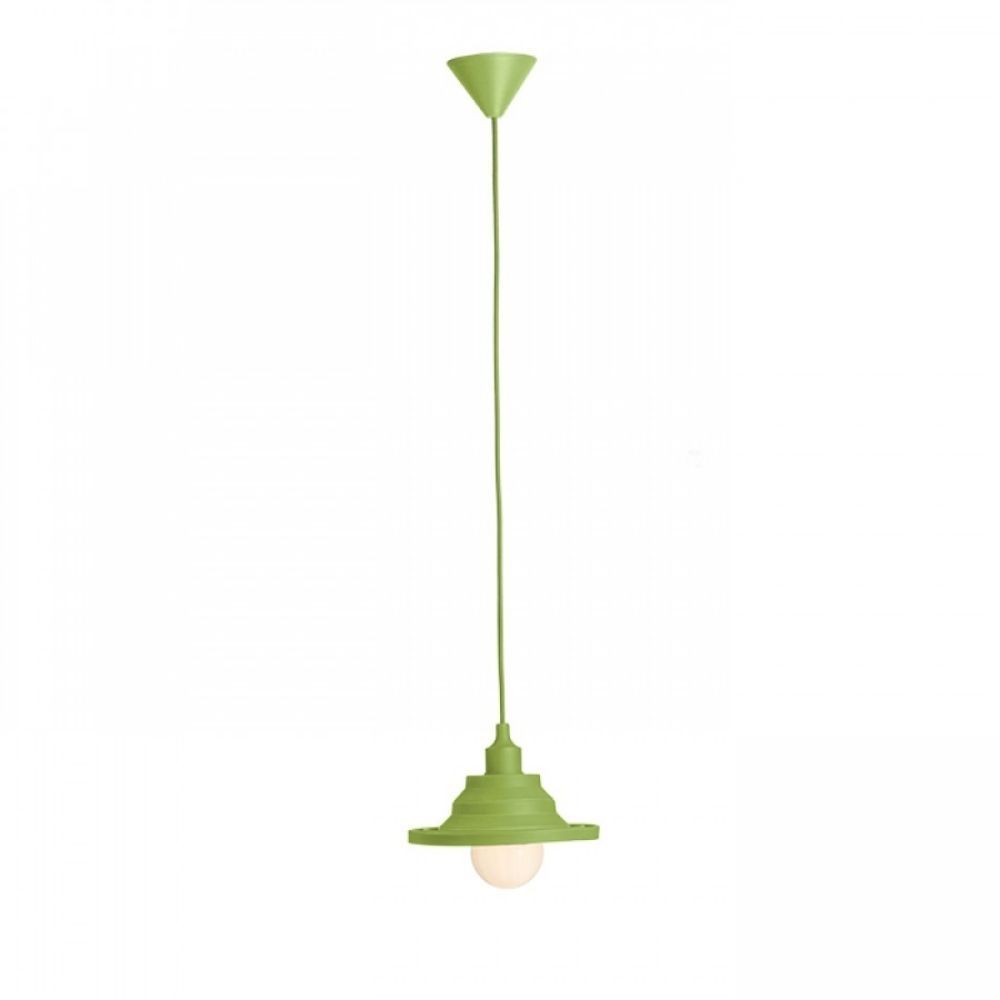 Lampada Lampadario AMICI a sospensione in silicone verde  230V E27 42W