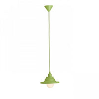 Lampada Lampadario AMICI a sospensione in silicone verde  230V E27 42W