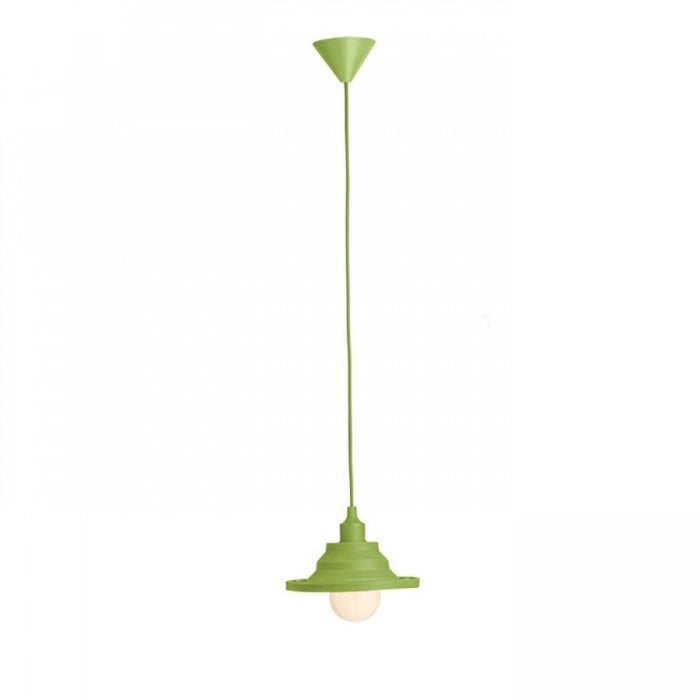 Lampada Lampadario AMICI a sospensione in silicone verde  230V E27 42W