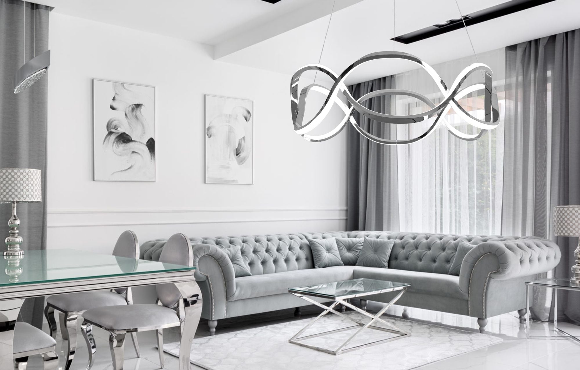 Lampada Led App801-cp Twist Chrome