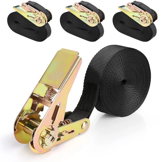 Cavi elettrici con raccorda - 6 m 4 pezzi - raccordi cavi elettrici per trasporto di materiali (nero)