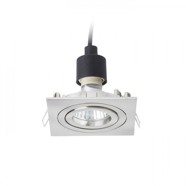 Faretto lampada MURO SQ da incasso nichel opaco 230V GU10 50W