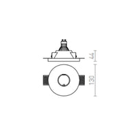 Faretto DAG R 83 da incasso gesso 230V GU10 35W