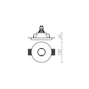 Faretto DAG R 83 da incasso gesso 230V GU10 35W