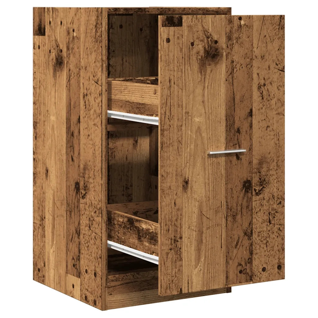 Armadietto da Farmacia Legno Vecchio 40x41x77,5cm in Truciolato