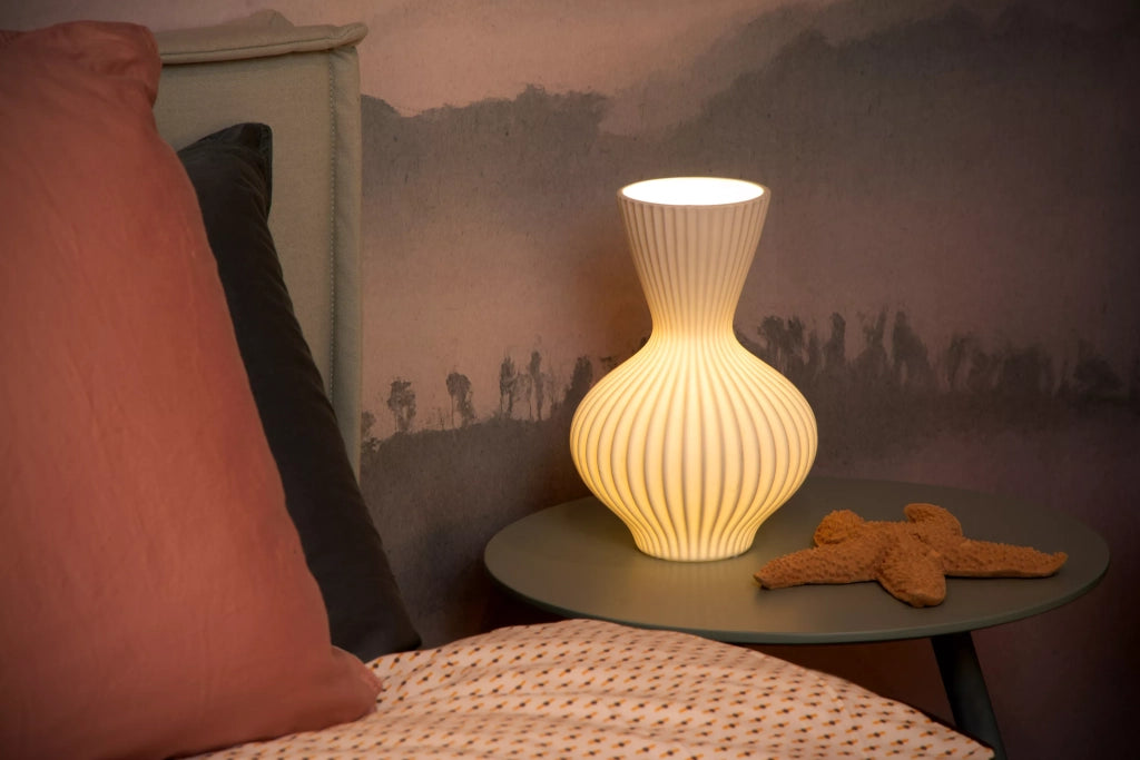 Lampada da tavolo porcellana bianca E14 Momoro Lucide