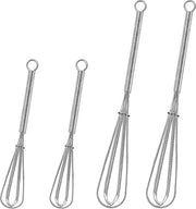 Set da cucina professionale 4 in 1 con manico per mescolare, battere, schiumare e rovesciare con lama in acciaio inossidabile, dimensioni 12,7/17,8 cm