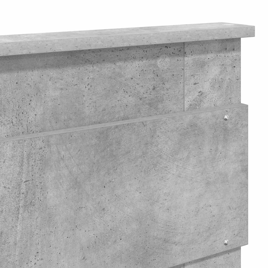 Testiera Grigio cemento Legno ingegnerizzato 888080