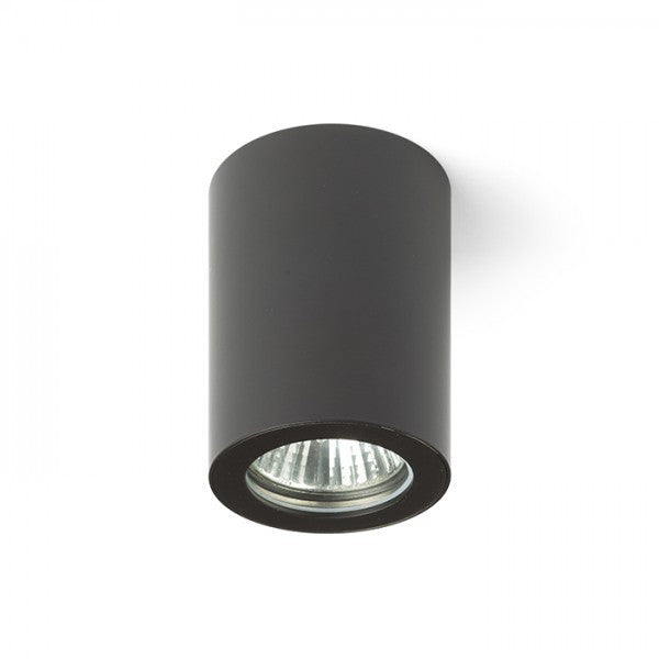 Faretto cilindrico LOLA 88 da soffitto nero 230V GU10 15W IP54