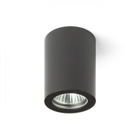 Faretto cilindrico LOLA 88 da soffitto nero 230V GU10 15W IP54