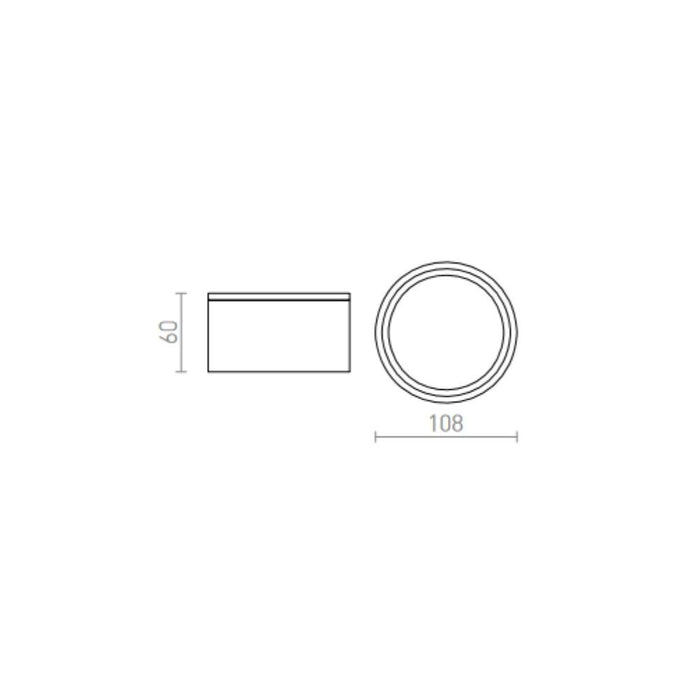 Plafoniera MERIDO da soffitto grigio argento 230V GX53 11W IP54