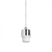 Lampadario MORE 60 base a sospensione per soffitto  cromo 230V E27 3x42W